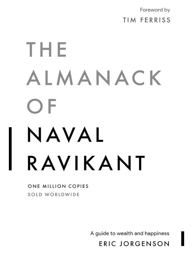 The almanack of Naval Ravikant